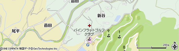 愛知県新城市小畑新谷周辺の地図