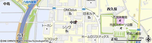 京都府八幡市上津屋（中堤）周辺の地図