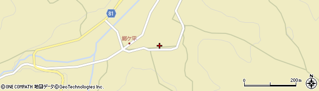 愛知県新城市黄柳野（新谷）周辺の地図