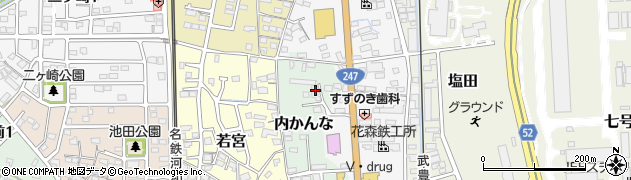 愛知県知多郡武豊町内かんな15周辺の地図