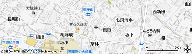 愛知県西尾市平坂町鳥取31周辺の地図