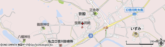 兵庫県三木市口吉川町笹原55周辺の地図