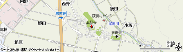 玄好寺周辺の地図