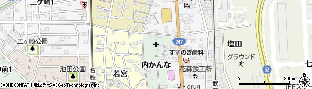 愛知県知多郡武豊町内かんな29周辺の地図
