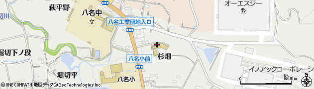 愛知県新城市富岡（杉畑）周辺の地図