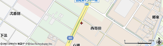 愛知県西尾市岡島町周辺の地図