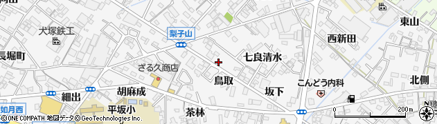 愛知県西尾市平坂町鳥取9周辺の地図