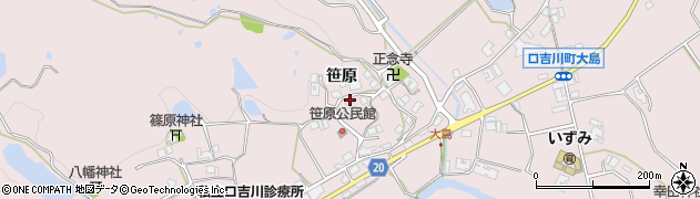 兵庫県三木市口吉川町笹原92周辺の地図