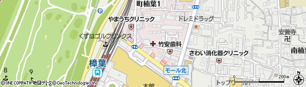 枚方市立　町楠葉自転車駐車場周辺の地図