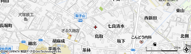 愛知県西尾市平坂町鳥取36周辺の地図
