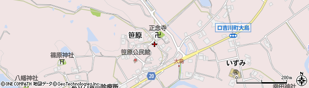 兵庫県三木市口吉川町笹原69周辺の地図