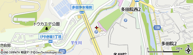 兵庫県川西市多田院（上ヶ平）周辺の地図
