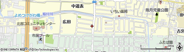 京都府城陽市平川広田周辺の地図