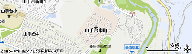 大阪府茨木市山手台東町周辺の地図
