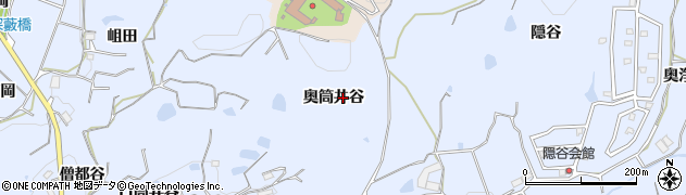 京都府宇治田原町（綴喜郡）岩山（奥筒井谷）周辺の地図