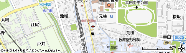 愛知県幸田町（額田郡）菱池（錦田）周辺の地図