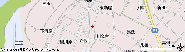 愛知県豊川市江島町（川久古）周辺の地図