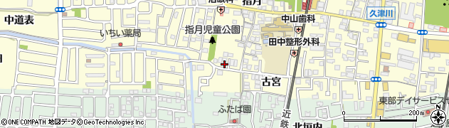 京都府城陽市平川指月53周辺の地図