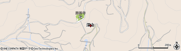 愛知県蒲郡市坂本町深山周辺の地図