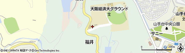 大阪府茨木市福井周辺の地図