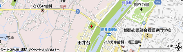 田井公園周辺の地図