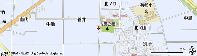 京都府八幡市内里菅井329周辺の地図