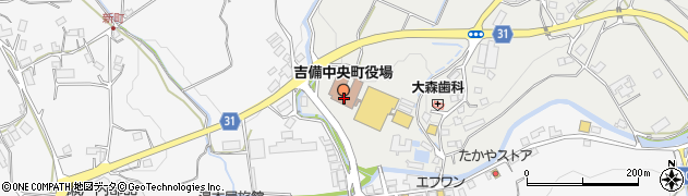 岡山県加賀郡吉備中央町豊野1-2周辺の地図