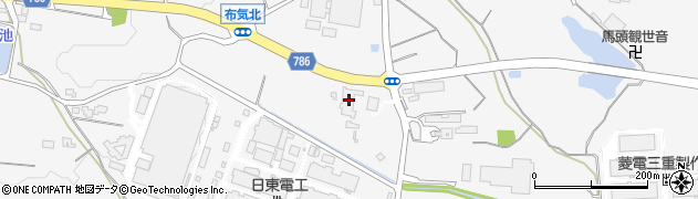 三重県亀山市布気町1057周辺の地図
