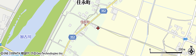 兵庫県小野市住永町122周辺の地図