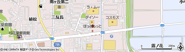 眼鏡市場京都八幡店周辺の地図