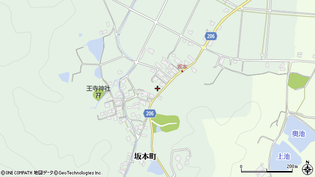 〒675-2222 兵庫県加西市坂本町の地図