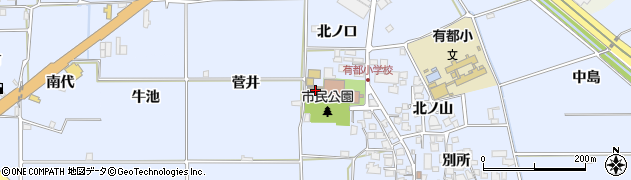 京都府八幡市内里北ノ口21周辺の地図