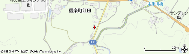 滋賀県甲賀市信楽町江田191周辺の地図