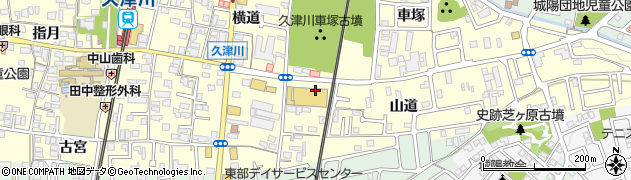 クリーンショップおくむら久津川マツヤ店周辺の地図