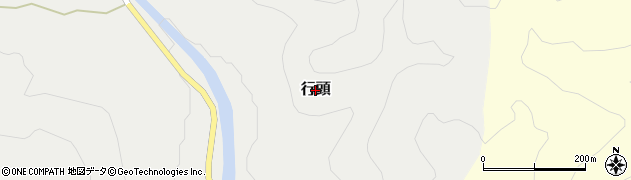 兵庫県上郡町（赤穂郡）行頭周辺の地図