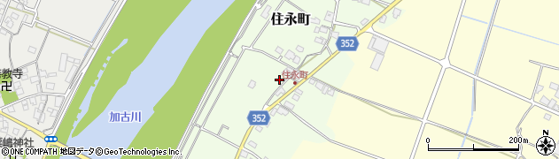 兵庫県小野市住永町158周辺の地図