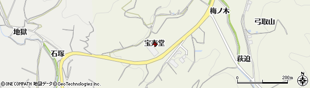 愛知県額田郡幸田町野場宝寿堂周辺の地図