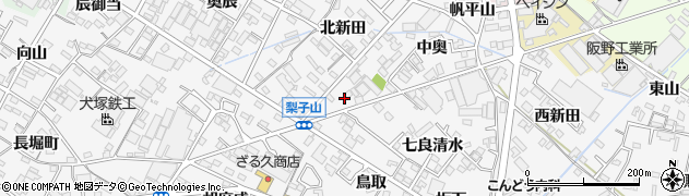 愛知県西尾市平坂町（御中）周辺の地図