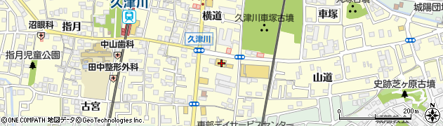 京都府城陽市平川横道87周辺の地図