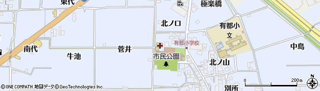 京都府八幡市内里北ノ口22周辺の地図