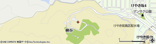 兵庫県川西市柳谷（鷹尾山柿木谷）周辺の地図