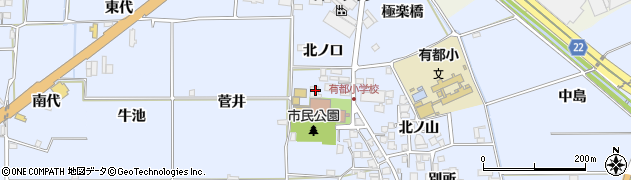 京都府八幡市内里北ノ口23周辺の地図