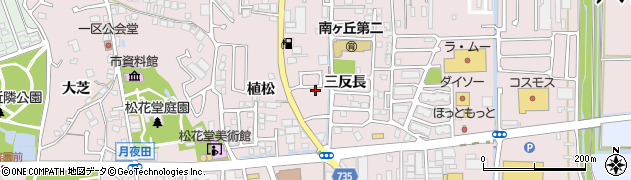 京都府八幡市八幡三反長27周辺の地図