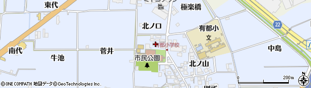 京都府八幡市内里北ノ口24周辺の地図