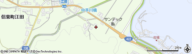 滋賀県甲賀市信楽町江田916周辺の地図