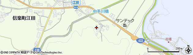 滋賀県甲賀市信楽町江田876周辺の地図