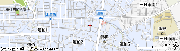 三重県鈴鹿市道伯周辺の地図