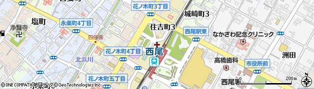 野田塾　西尾駅前校周辺の地図