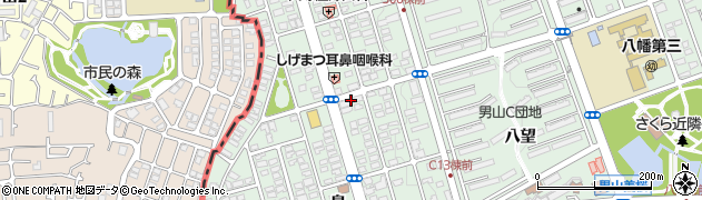 大阪ガスサービスショップミツワガスプラザ八幡周辺の地図
