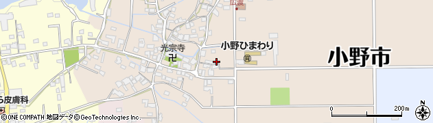 兵庫県小野市広渡町114周辺の地図